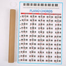 Piano Chords Chart Key Music Graphic Exercise Poster Stave Piano Chord Prac
