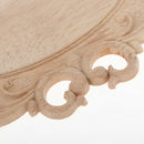 Unpainted Wood Carved Corner Onlay Applique Embellishment Furniture Decors