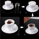 Set of 16 Cappuccino Coffee Decorating Stencil Shapes Mold Latte Art BaristayiLJ