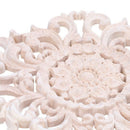 Lots Wood Carved Long Onlay Applique Unpainted Flower Walls Cabinets Door D G2P3