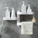 3 Layers Portable Corner Shelf Shampoo Soap Corner Storage Rack Bathroom Sh