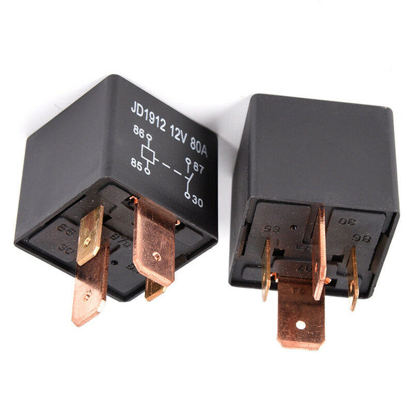 Waterproof Heavy Duty Relay 4Pin DC 12V 80A JD1912 Automotive Car Relay Hj