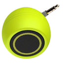 2x Mini Speaker 3W 3.5mm AUX Audio Jack for Mobile Phone Computer Green+Blue