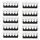 20 Pcs 6-position Fork Pre-insulated Terminal Block Terminal Block