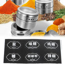 2 Sheets 12 PcsSpecial Waterproof Label For Seasoning Jar Salt MSG Label StS Hn