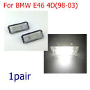 Bright 6500K HID WHITE 18 LED LICENSE PLATE LIGHT FOR 98-03 BMW E46 325i 328i X2