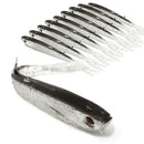 10PCS 75mm 2.2gram Soft Fishing Lure Swimbait Artificial Bait Tackle