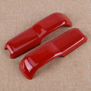 Red ABS L&R Front Engine Hood Cover Trim Frame Fit for Jeep Wrangler JL 18-19
