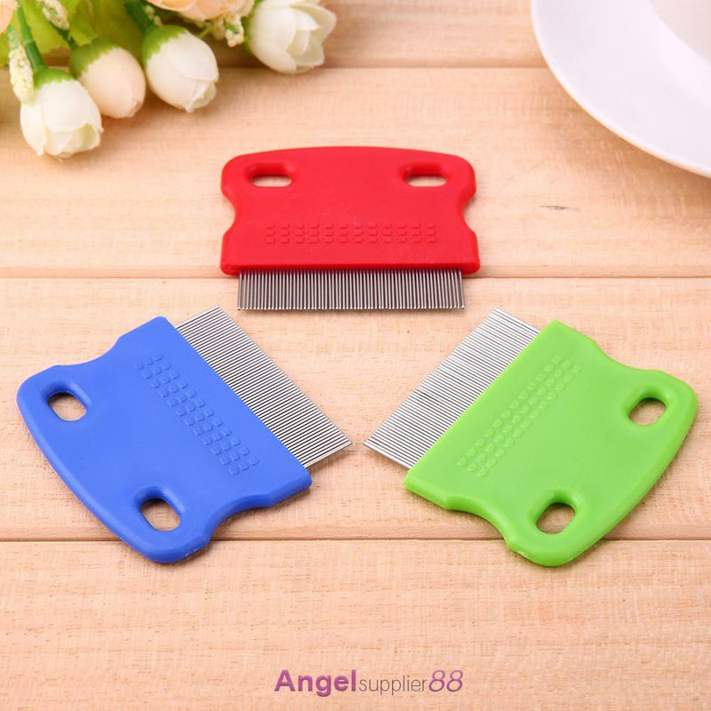 3pcs Pet Hair Flea Removal Comb Stainless Steel Teeth Hair Brush Grooming