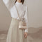 Female Shoulder Purse Splicing Party Elegant Evening Wristlets PU Crossbody Bags