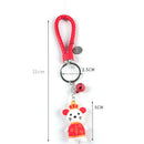 Lucky Mouse Key Chain Women Crown Rat Weave Keychain Trinket Charm KeyringsJR