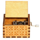 Retro Wooden Hand Cranked Music Box for Birthday Gift Household Party Decor