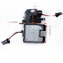 Car Led Side Mirror Light Rear View Mirror Welcome Light Puddle Light For F U6K6