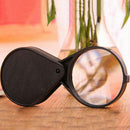 65mm 6X Mini Pocket Folding Magnifying Glass Handheld Magnifier Jewelry Loupe