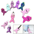 Mermaid Tail Girl Lipstick Keychains Neoprene Chapstick Cover Holder Sleeve G Nw