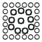 Garden Hose Washers Rubber Washers Seals, Self Locking Tabs Keep Washer Fir