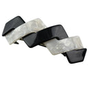 Womens Automatic Patchwork Acetate France French Hair Barrette Hairpin Clip