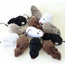 Wind Up Running Mouse Rat Move Tail Cat Kitten Prank Toys kids Joking Gag