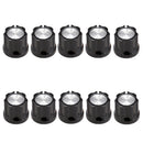 Plastic Fixing Tone&Volume Knobs Pack of 10 for Bass/Electric Guitar Parts