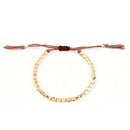 New Beads Lucky Rope Braided Handmade Bracelet Tibetan Buddhist Cotton Copper