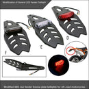 Universal Dirt Bike Motorcycle LED Light Rear  Brake Tail Light Black