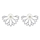 10 pairs ear jacket stud lotus flower earrings for women and girls set for