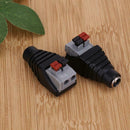 3pcs 5.5 X 2.1mm Pressed DC Power Female Connector Adapter for LED Strip