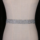 1Yard 30mm Rhinestone Applique Iron on Trim Wedding Belt Sash Dress Decorative