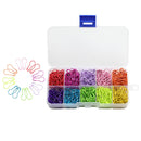 500Lot Mixed Bulb Pins Gourd Safety Pins Metal Calabash Pins with Storage Box