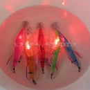 4Pcs Shrimp Squid Flashing LED Light Fishing Lure Prawn Bass Tackle Hooks Hot