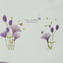 DIY Purple Lily Flower Wall Stickers Decorative Removable Waterproof Stickers  Z