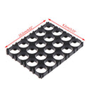 5Pcs 4X5 Black Cell 18650 Plastic Spacer Frame Radiating Holder Bracket Shel_kz