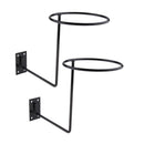 2x Durable Black Motorcycle Helmet Hanger with Screw for Coats Hats Caps