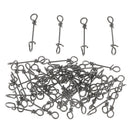 50 Pieces Fast Connecting Clips Fishing  Clips Swivels Connector 26mm