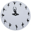 Ballet Time Wall Clock Ballerina Dancer Ballet Decorative Clock Wall Watch