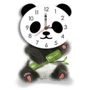 Lovely Panda Clocks Wall Stickers For Kids Rooms Wall Clocks Home Decoratio