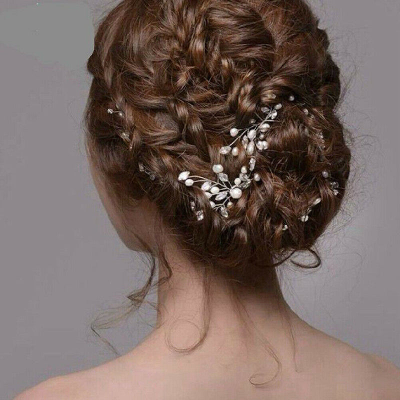 Korean Manual Rhinestone Hair Wedding Accessories Small Hairpin
