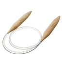 1pcs 20mm Plastic Tube Circular Wood Bamboo Knitting Needles Pins for Thick