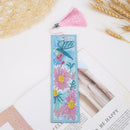 DIY Flower Special Shaped Diamond Painting Leather Tassel Bookmark Crafts