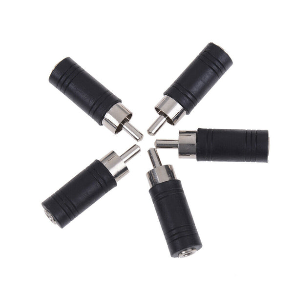 3.5mm Jack to RCA Audio Adapter Converter Connector Socket Plug