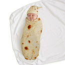 Burrito Baby Blanket Flour Tortilla Swaddle Blanket Sleeping Swaddle Wrap H F9L1