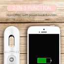 Portable Mini Sprayer Handheld Water Meter USB Charging Treasure Humidifier
