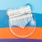 Transparent Kalimba Acrylic 17 Keys with Tuning Hammer and Case for Beginners