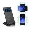 Electric LEDs Alarm Clock With Phone Wireless Charger Table Digital Thermometer