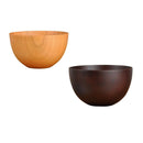 2x Japanese Round Wooden Tableware Bowls Kitchen Restaurant Noodles Bowl