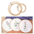 5pcs/set Embroidery Hoops Circle Cross Stitch Bamboo Ring Sewing Frame Art Craft