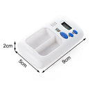2 Grids LCD Pill Box Small Digital Electric Alarm Splitters Medicine Reminder