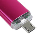 Memory 32GB USB drive OTG + mini USB Flash Drive for Notebook Rose red