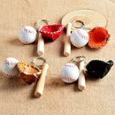 2 Pack Mini Baseball&Glove&Bat Keychain Car Keychain Women Handbag Pendant Gift