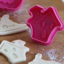 4x Halloween Plunger Mold Chocolate Cake Biscuits Cookies Fondant Moulds